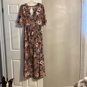 Mauve romper/maxi dress